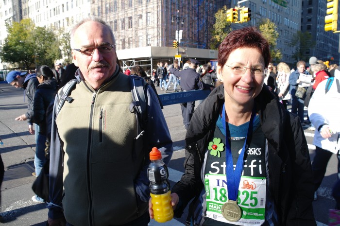 Stefanie Kölpin New York Marathon im Ziel